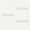 imageAmazon Basics Wood Floating Wall Shelves Pack of 3 White 158quot x 5quot x 18quotWhite