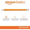 imageAmazon Basics WoodCased 2 Pencils Presharpened HB Lead Bulk Box 150 Count Yellow1 Count Pack of 150