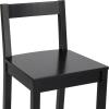 imageAmazon Basics Wooden Bar Stool with Backrest 24quot White Set of 2Black