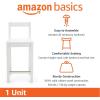 imageAmazon Basics Wooden Bar Stool with Backrest 24quot White Set of 2White