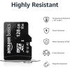 imageAmazon Basics microSDXC Memory Card with Full Size Adapter A2 U3 Read Speed up to 100 MBs 1 Tb Black128GB