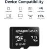 imageAmazon Basics microSDXC Memory Card with Full Size Adapter A2 U3 Read Speed up to 100 MBs 1 Tb Black1TB