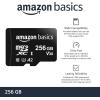 imageAmazon Basics microSDXC Memory Card with Full Size Adapter A2 U3 Read Speed up to 100 MBs 1 Tb Black256GB
