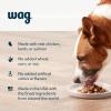 imageAmazon Brand  Wag Wet Dog Food Topper Chicken Lamb and Salmon Stew in Gravy 35 oz Pouches Pack of 24