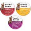 imageAmazon Brand  Wonder Bound Small Breed Wet Dog Food Variety Pack Beef Recipe Grilled Chicken Flavor Filet Mignon Flavor Loaf in Gravy 35 Ounce Pack of 24