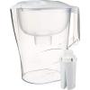 imageAmazon Basics 10Cup Pitcher with Filter Compatible with Brita Water Filter Pitcher for Clean Crisp Water WQA and NSF Certified Made in Europe