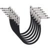 imageAmazon Basics 14 Inch Guitar Patch Auxiliary Cable 6 in 6Pack Black