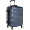 imageAmazon Basics 21quot Hardside CarryOn Luggage with TSA Lock Hardshell Suitcase With Wheels Expandable For 25 More Capacity With ScratchResistant Geometric Surface 4 Multidirectional Wheels PinkNavy Blue  Standard