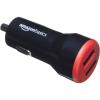 imageAmazon Basics 24W 2port USBA Car Charger for Phones iPhone 161514131211X Samsung and more nonPPS BlackRedBlackRed