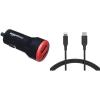 imageAmazon Basics 24W Car Charger with dual USBA ports and Apple certified 6 ft USBC to lightning cable for charging iPhones