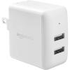 imageAmazon Basics 24W TwoPort USBA Wall Charger 12W 24A per port for Phones iPhone 161514131211X Samsung and more nonPPS BlackWhite