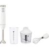 imageAmazon Basics 300W 4In1 Immersion Blender Handheld Emulsion Blender With Blending Stick Whisk Chopper and Beaker Continuous Speed Control And Turbo Mode 5ft Power Cord White