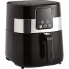 imageAmazon Basics 32 Quart 6In1 Air Fryer Fry Crisp Roast Bake Reheat Dehydrate NonStick with Timer Auto ShutOff Digital Touch Screen 180400F 1400W BlackSilverDigital