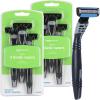imageAmazon Basics 3Blade Disposable Razors for Men 6 Count 2 Packs of 3 Previously Solimo