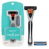 imageAmazon Basics 3Blade Motion Sphere Razor for Men with Dual Lubrication Handle ampamp 20 Cartridges Cartridges fit Amazon Basics Razor Handles only 21 Piece Set Black Previously Solimo3 Piece Set Pack of 1