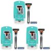 imageAmazon Basics 3Blade Motion Sphere Razor for Men with Dual Lubrication Handle ampamp 20 Cartridges Cartridges fit Amazon Basics Razor Handles only 21 Piece Set Black Previously Solimo3 Piece Set Pack of 3