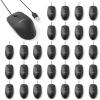 imageAmazon Basics 3Button USB Wired Mouse with Scrolling and Tracking  Standard Black30Pack