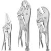 imageAmazon Basics 3Piece Quick Release Groove Joint Pliers Set Drop Forged Chrome Vanadium Steel Includes 7inch10inch and 12inch Black3Piece