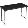 imageAmazon Basics 4 Foot Rectangular Folding Dining Table 4 Adjustable Height Settings with Carrying Handle Indoor ampamp Outdoor Washed Black 478 x 239 x 339 inWashed Black