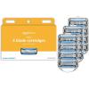 imageAmazon Basics 5Blade Razor Refills for Men with Dual Lubrication Precision Beard Trimmer Comfortable Shave 12Pack Fits Amazon Basics Razor Handles only