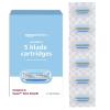 imageAmazon Basics 5Blade Razor for Women Handle 2 Cartridges ampamp Shower Hanger Cartridges fit Amazon Basics Razor Handles only Previously Solimo6 Count Pack of 1