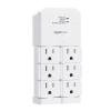 imageAmazon Basics 6Outlet Surge Protector Wall Mount Extender 1080 Joules Rotating Design White6Outlet Wall Mounted