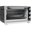 imageAmazon Basics 6Slice 23QT Toaster Oven with BuiltIn Air Fryer 7In1 Cooking Options 60Min Timer ampamp Adjustable Temperature 200  450 With Accessories 1500W Stainless Steel SilverGray