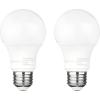 imageAmazon Basics A19 Dusk to Dawn Sensor LED Outdoor Light Bulb 60W Equivalent EnergyEfficient 9W Daylight 5000K E26 Base 10000 Hours 2 Count Pack of 1Daylight