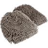 imageAmazon Basics Absorbent Microfiber Car Wash Drying Mitts 2 Pack Gray 1044quot L x 906quot WGray