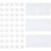 imageAmazon Basics Adhesive Wall Hooks 7 Hooks and 12 Adhesive Strips No Tools Adhesive Hooks for Hanging Organization and Storage Holds up to 5 lb Large WhiteMini