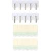 imageAmazon Basics Adhesive Wall Hooks 7 Hooks and 12 Adhesive Strips No Tools Adhesive Hooks for Hanging Organization and Storage Holds up to 5 lb Large WhiteSmall