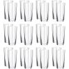 imageAmazon Basics Admiral Cooler Borosilicate Glass Cup 147 oz MicrowaveSafe Commercialgrade 24Pack Transparent