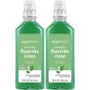 imageAmazon Basics Anticavity Fluoride Rinse AlcoholFree Mint 18 ounce Pack of 418 Fl Oz Pack of 2