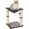 imageAmazon Basics Cat Condo Tower with Hammock Bed and Scratching PostEasy to AssemblePlush HammockInteractive Hanging Ball Durable Sisal Scratch Posts for Indoor Cats 158 x 158 x 197 Inches GrayGray