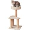 imageAmazon Basics Cat Tree  Indoor Cat ampamp Kittens MultiLevel Climbing Activity Tower with Scratching Posts Medium 315quotH  BeigeMedium