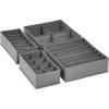 imageAmazon Basics Cloth Drawer Storage Organizer Boxes for Socks Underwear and Baby Items Set of 6 GraySet of 4