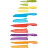 imageAmazon Basics ColorCoded Dishwasher Safe Kitchen 12Piece Knife Set 6 Knives with 6 Blade Guards Multicolor 1388 x 413 x 138 inch