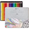 imageAmazon Basics Colored Pencils for Coloring and Drawing Premium Soft Core Back to School Supplies 24 Count Pack of 1 Multicolor24 Count Pack of 1