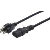imageAmazon Basics Computer Monitor TV Replacement Power Cord  6 foot 40 count 4 Pack of 10 Black15