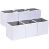 imageAmazon Basics Cube Organizer Bins Collapsible Storage Baskets for Shelves Jade Green Pack of 6 13x15x13quotWhite