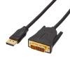 imageAmazon Basics DisplayPort to DVI Display Cable 1920x1080p 108060Hz GoldPlated Plugs 6 Foot 18 m Black6 Feet
