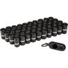 imageAmazon Basics Dog Poop Leak Proof Bags with Dispenser and Leash Clip Unscented 300 Count 20 Pack of 15 Black 13 x 9 Inch600 Count