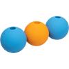 imageAmazon Basics Dog Toys Interactive Assorted Rubber Balls Pack of 3 25 inch Blue Beige OrangeSupreme Balls Pack of 3