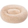 imageAmazon Basics Donut Pet Bolster Faux Fur Bed for Dog Grey 36quot x 36quotBeige