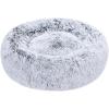 imageAmazon Basics Donut Pet Bolster Faux Fur Bed for Dog Grey 36quot x 36quotGrey