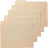 imageAmazon Basics File Folders with Tabs for Filing AMZ401 Sturdy Letter Size Assorted Colors 100 PackManila