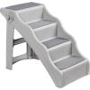 imageAmazon Basics Foldable NonSlip Pet Stairs Steps for Dogs and Cats 146 W x 2275 D x 195 H GreyGrey