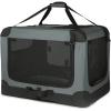 imageAmazon Basics Folding Soft Crate for Cat Dog Rabbit Portable and Collapsible 36 Inch Tan L 36quot x 24quot x 24quotGrey