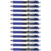 imageAmazon Basics Gel Pens Fine Point Smooth Writing Pens Retractable Assorted 07mm 12 PackBlue