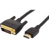 imageAmazon Basics HDMI to DVI Adapter Cable BiDirectional 1080p Gold Plated Black 6 ft 36Packs